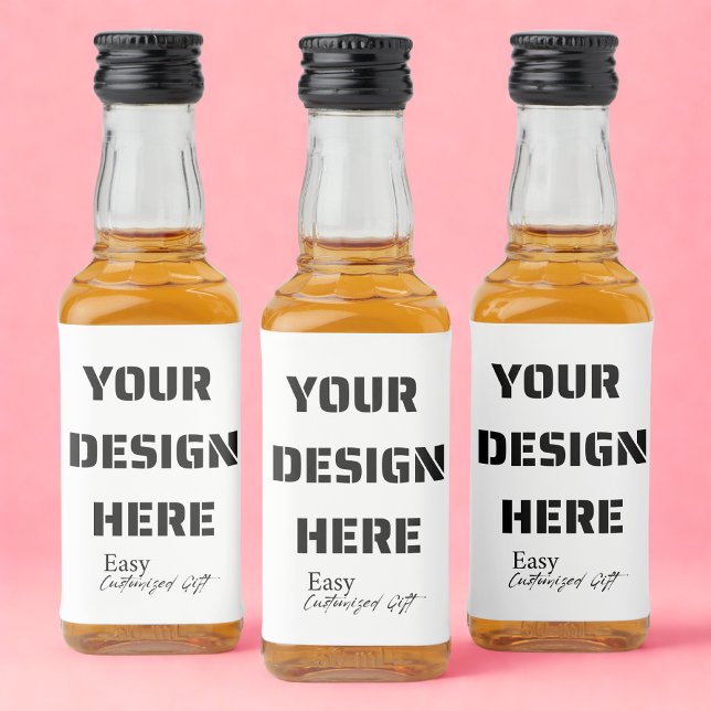 Mini Étiquettes de bouteilles de liqueur 3" x 2" (Créateur téléchargé)