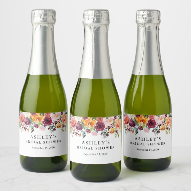 Mini Étiquettes de vin mousseux - Collection VIVIA (Bouteilles)