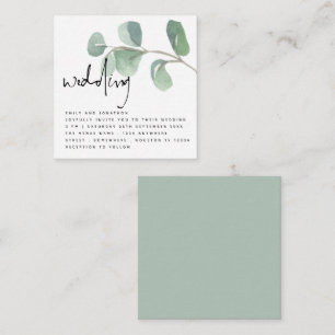MINI Eucalyptus Informal Script Einladung zur Hoch
