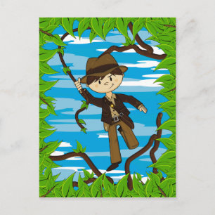 Mini Explorer auf Jungle Vine Postcard Postkarte