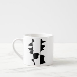 Mini-Expresso-Tasse Art Abstract Dual Face Espressotasse