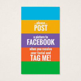 Mini-Facial Instruction Card