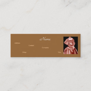 Mini Fashion Designer Carte de visite neutre
