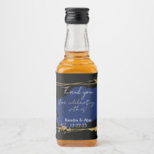 Mini-Flaschenetikett für Hochzeiten
