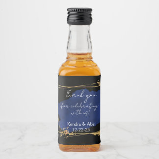 Mini-Flaschenetikett für Hochzeiten Alkoholflaschenetikett