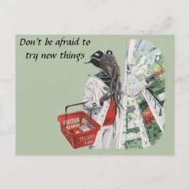 Mini Flayer Grocero Fantastische Bergwelten Kunst, Postkarte