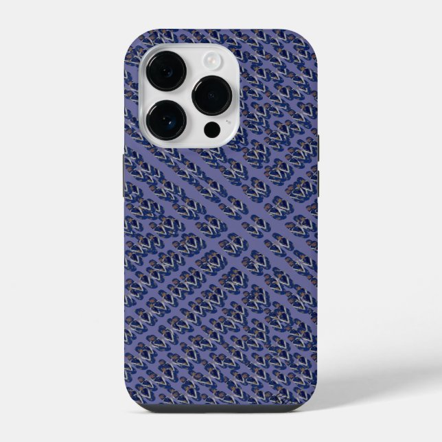 Mini Flip Flops (blau/lila) iPhone Hülle (Rückseite)