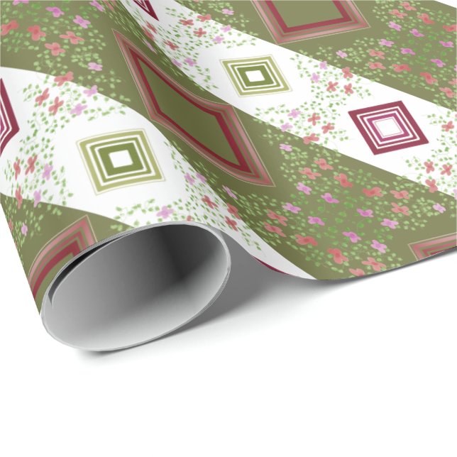 Mini Floral Accented Geschenkpapier (Rolleneckpunkt)