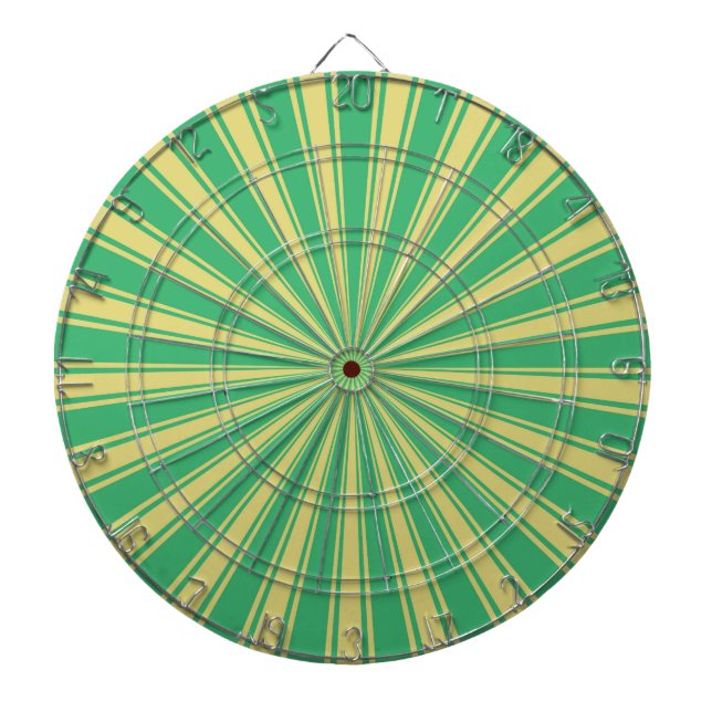 Mini Funky Sun Rays Retro Stripes Dartscheibe (vorne)