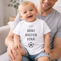 Mini-Fußballstar-Kleidung mit individuellem Babyna