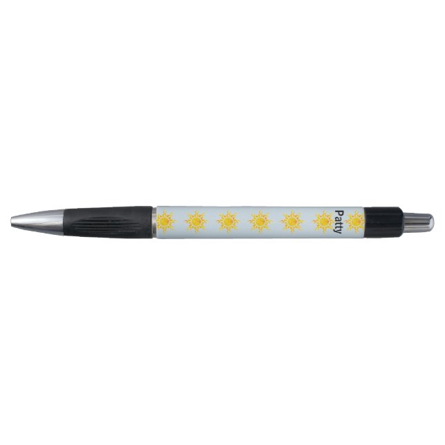 Mini-Gelb-Sonnen-Personalisierter Pen Kugelschreiber (Vorderseite)