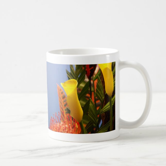 mini gelbe Callalilien Kaffeetasse (Rechts)