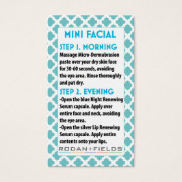 Mini Gesichts R +F card- Rodan + Gesichts Fields