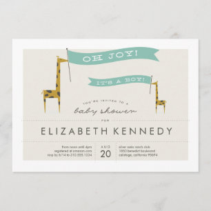 Mini Giraffes Einladung