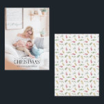 Mini Gold Winter Greenery Frohe Weihnachtsfeier Fo Mitteilungskarte<br><div class="desc">Suchen Sie eine schöne und einzigartige Urlaubskarte, die Sie in diesem Jahr an Ihre Freunde und Familie schicken können? Schauen Sie sich nur unsere Mini Gold Winter Greenery Frohe Weihnachts Foto Note Card! Diese schlichte und elegante 3.5x2.5-Karte verfügt über Ihr liebstes, helles Foto, überlagert mit "Frohe Weihnachten" in einem beliebten...</div>