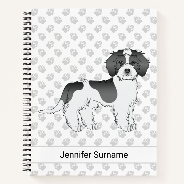 Mini Goldendoodle Dog & Text Notizbuch (Vorderseite)