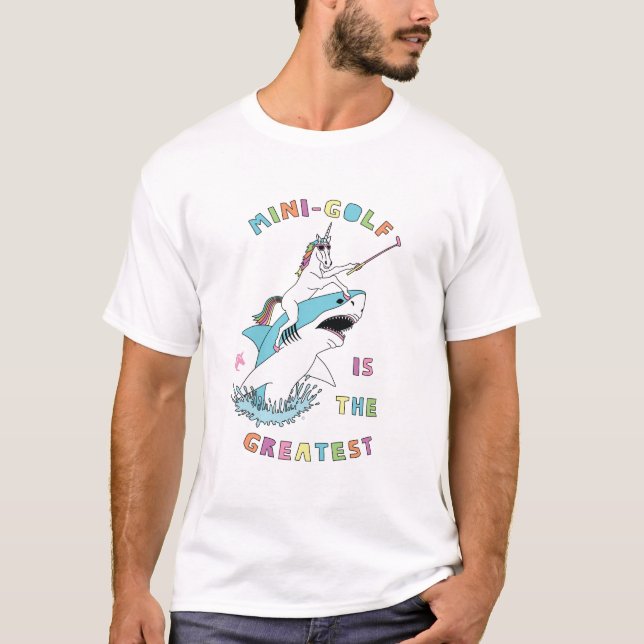 Mini-Golf ist der Beste Einhornfisch T-Shirt (Vorderseite)