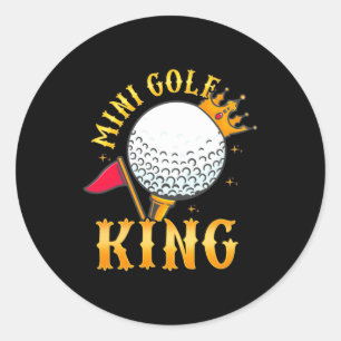 Mini Golf King Runder Aufkleber