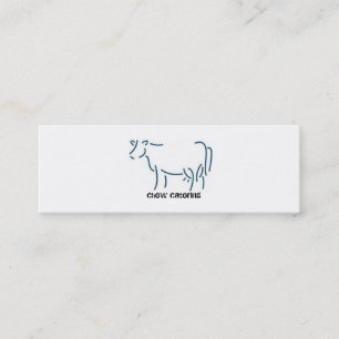 Mini Grand carte de visite de vache