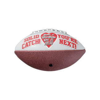 MINI -Grau & Rot- Alternative Garter Toss Hochzeit Football