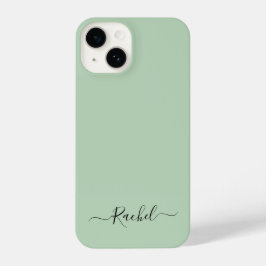 Mini Green Einfaches Minimalistisches Individuelle iPhone 14 Hülle