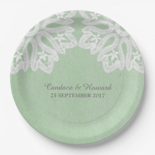 Mini Green Elegant Lace Paper Teller