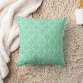 Mini Green hell Damask Muster Kissen