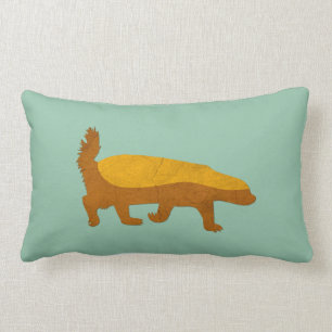 Mini Green Honey Badger Liebe Pillow Lendenkissen