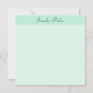 Mini Green Modern Template Calligrafy Script Mitteilungskarte