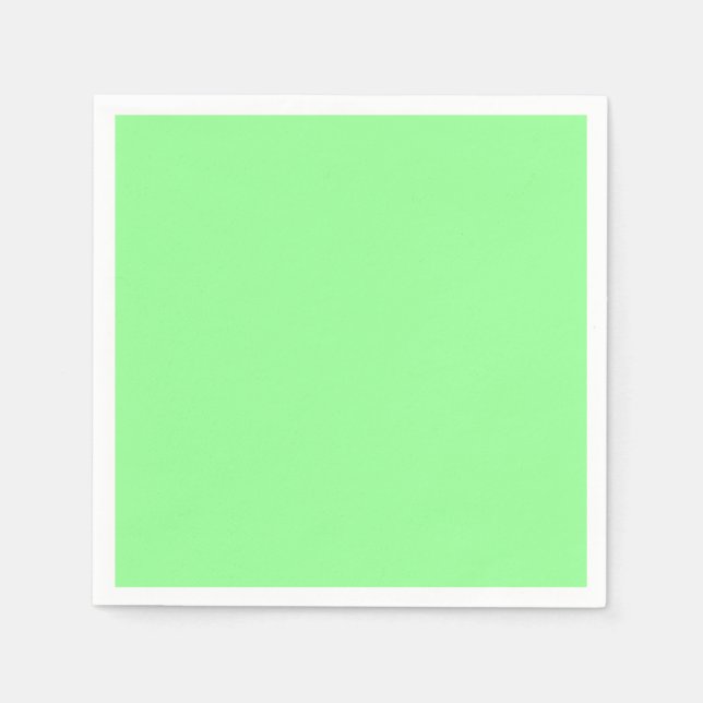 Mini Green Standard Cocktail Paper Napkin Serviette (Vorderseite)
