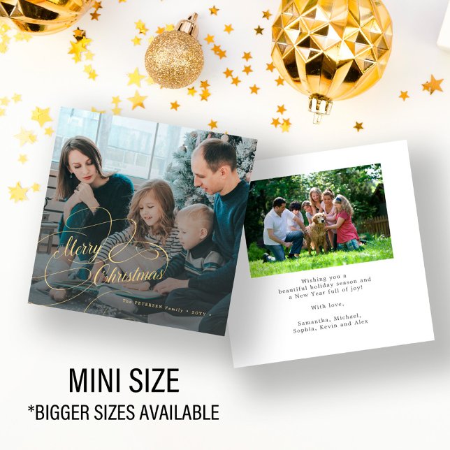 MINI GRÖSSE 2 Foto Weihnachten Weihnachten Mitteilungskarte (Von Creator hochgeladen)