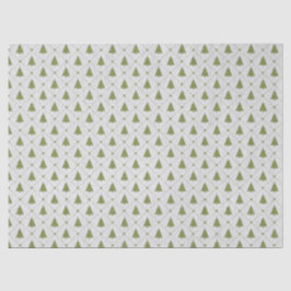 Mini-Grüne Weihnachtsbaumdekoupage Seidenpapier