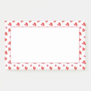 MINI HEARTS 10x6 Post It Notizblock