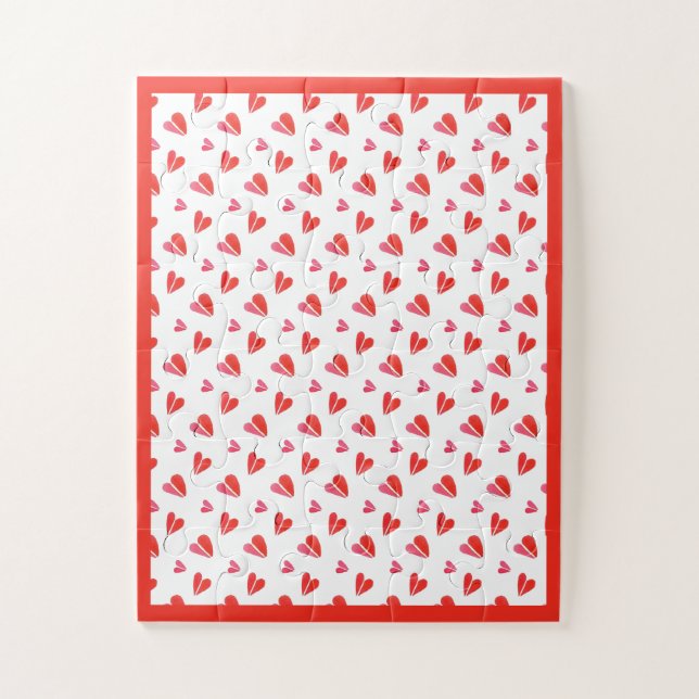 MINI HEARTS 11"X14" Big Pieces Puzzle  (Vertikal)