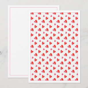 MINI HEARTS 12x18-Flachkarte Mitteilungskarte