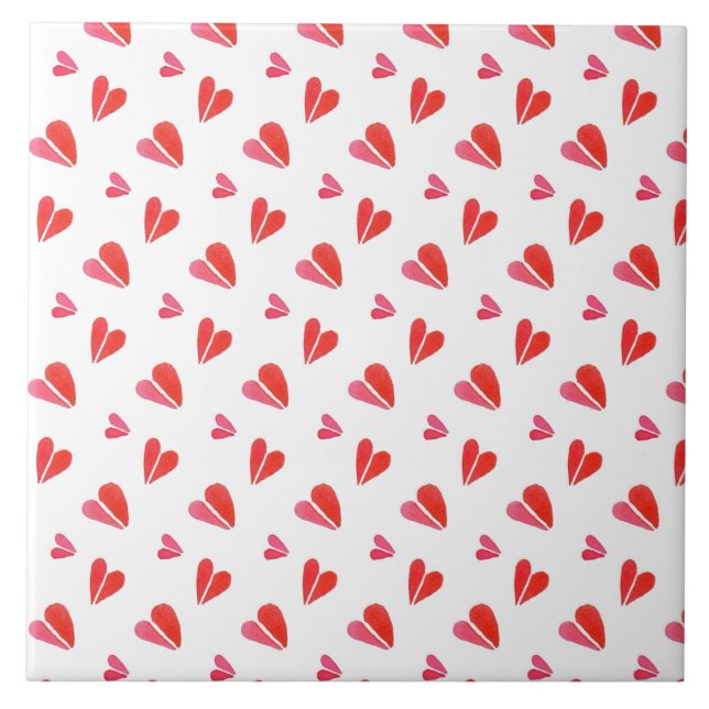 MINI HEARTS 6x6 Keramik Tile Fliese (Vorderseite)