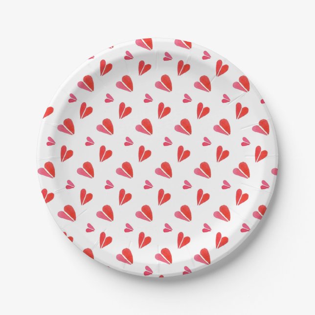 MINI HEARTS 7" Round Paper Teller (Vorderseite)