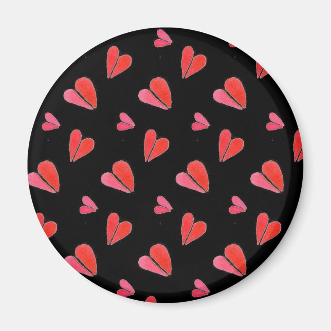 MINI HEARTS II Round Magnet (Vorne)