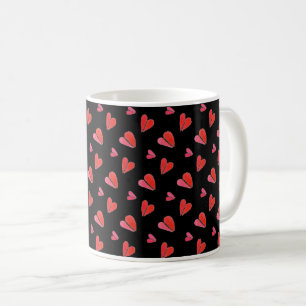 MINI HEARTS II Weiße Tasse