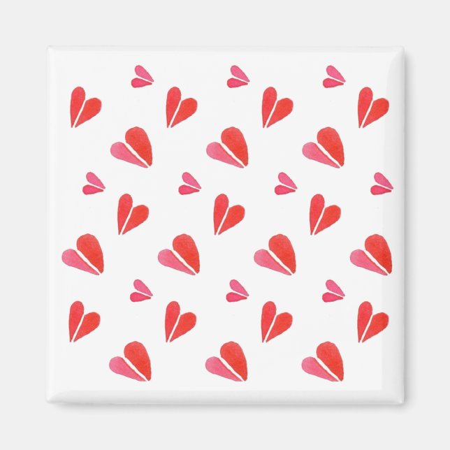 MINI HEARTS Square Magnet (Vorne)