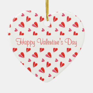 MINI HEARTS Valentine Keramik Herzlich Willkommen Ornament