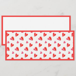 MINI HERZEN 4x9,25 Flachkarte II / Horizontal Karte
