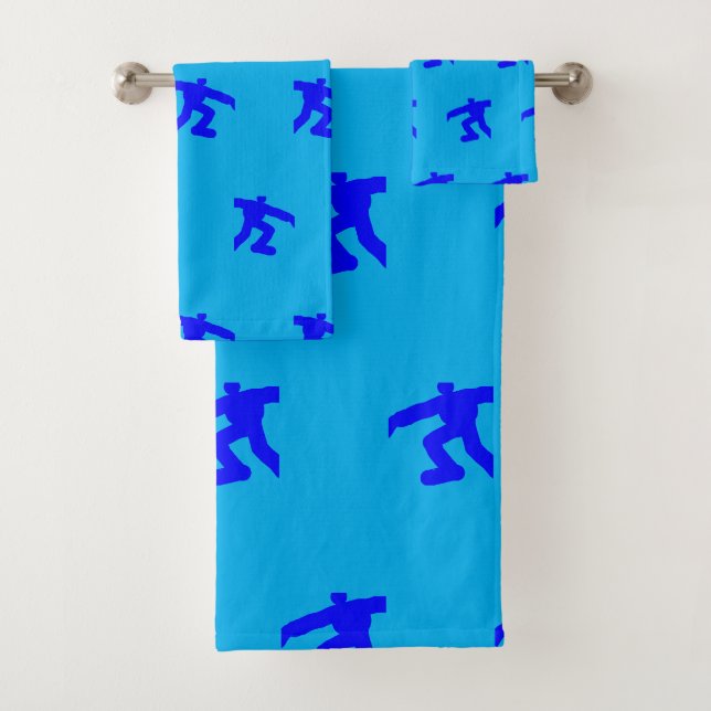 Mini Hommes Bleus en Course Bleu  (En situation)