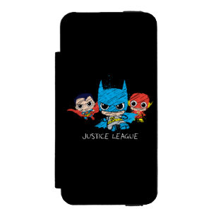 Mini Justice League Sketch Incipio Watson™ iPhone 5 Geldbörsen Hülle