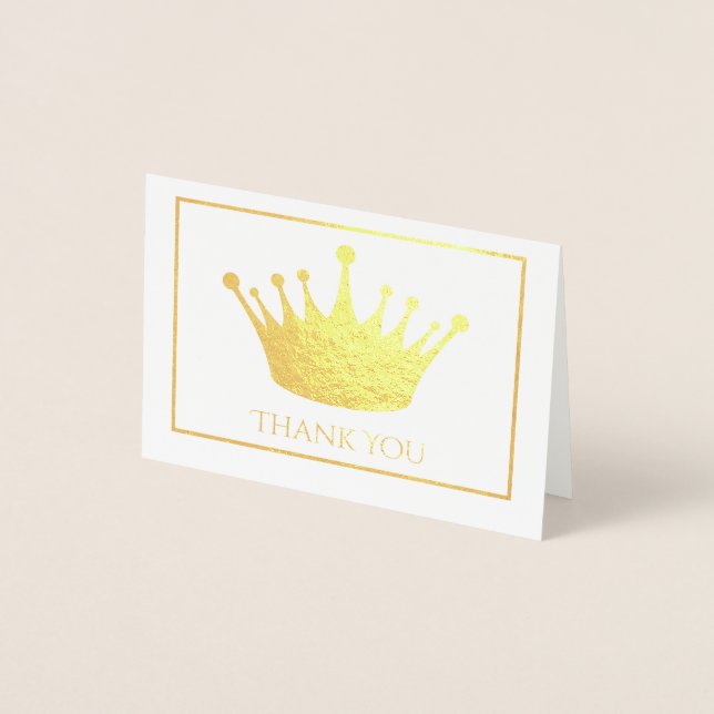 Mini-Karte für Goldfoil-Krone Folienkarte (Vorderseite)