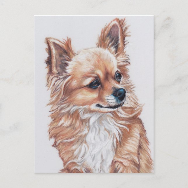 Mini la carte postale Chihuahua DogArt (Devant)