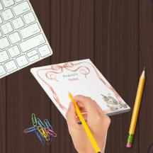 Mini-licorne de fille mignonne Bloc-notes personna