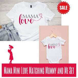 Mini Liebe Matching Mommy and Me Valentine Baby Strampler