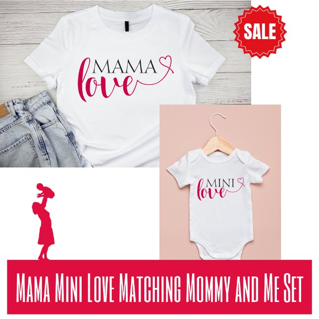 Mini Liebe Matching Mommy and Me Valentine Baby Strampler (Matching Valentine Mommy and Mini Set)