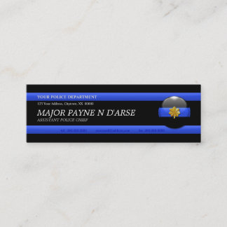 Mini Ligne bleue mince Carte de visite personnalisé pri